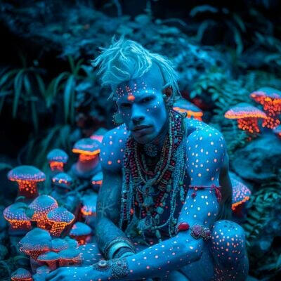 Collecting specific spores and fungi to heal both creatures and plants. He mixes bioluminescent extracts into potions.